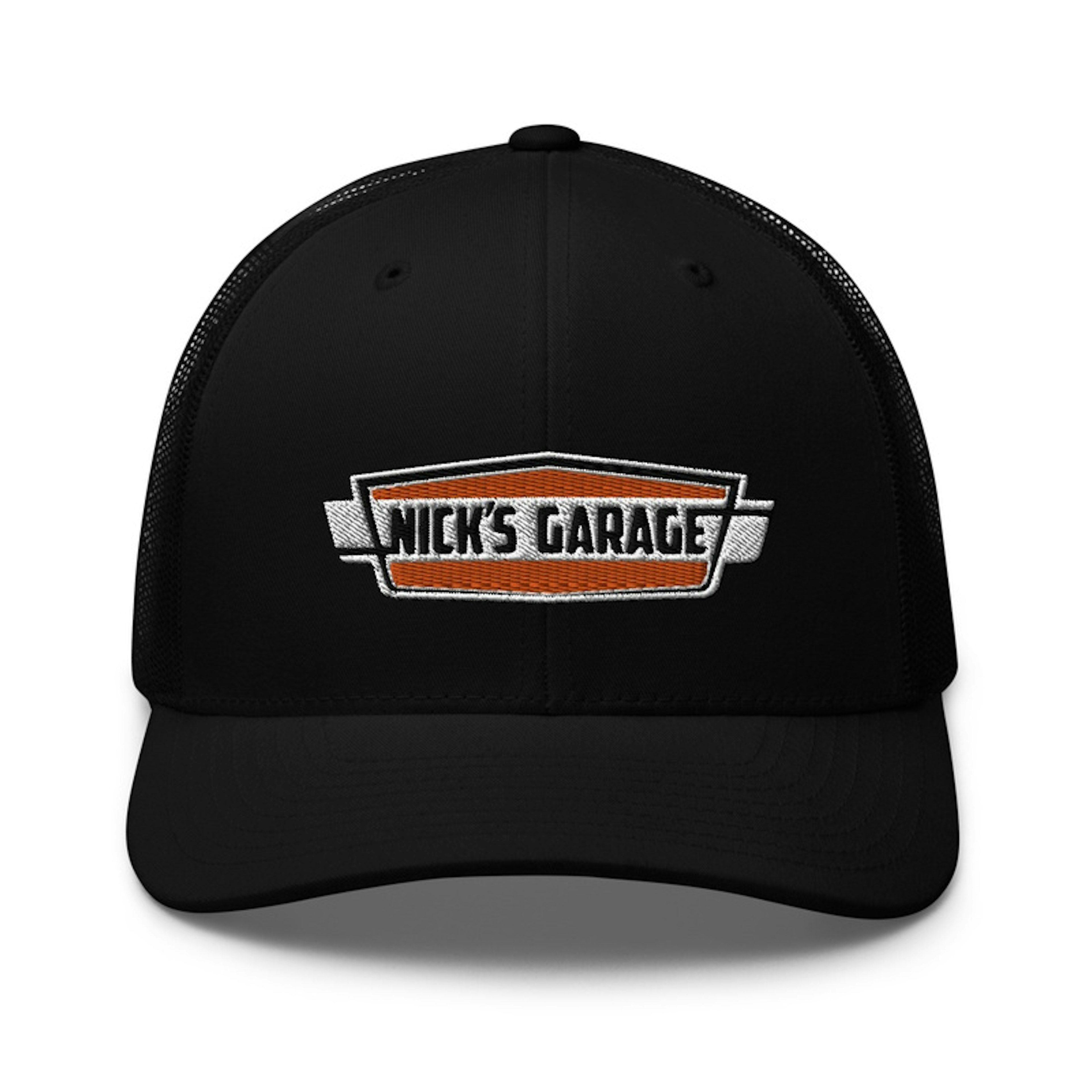 Nick's Garage Embroidered Trucker Cap