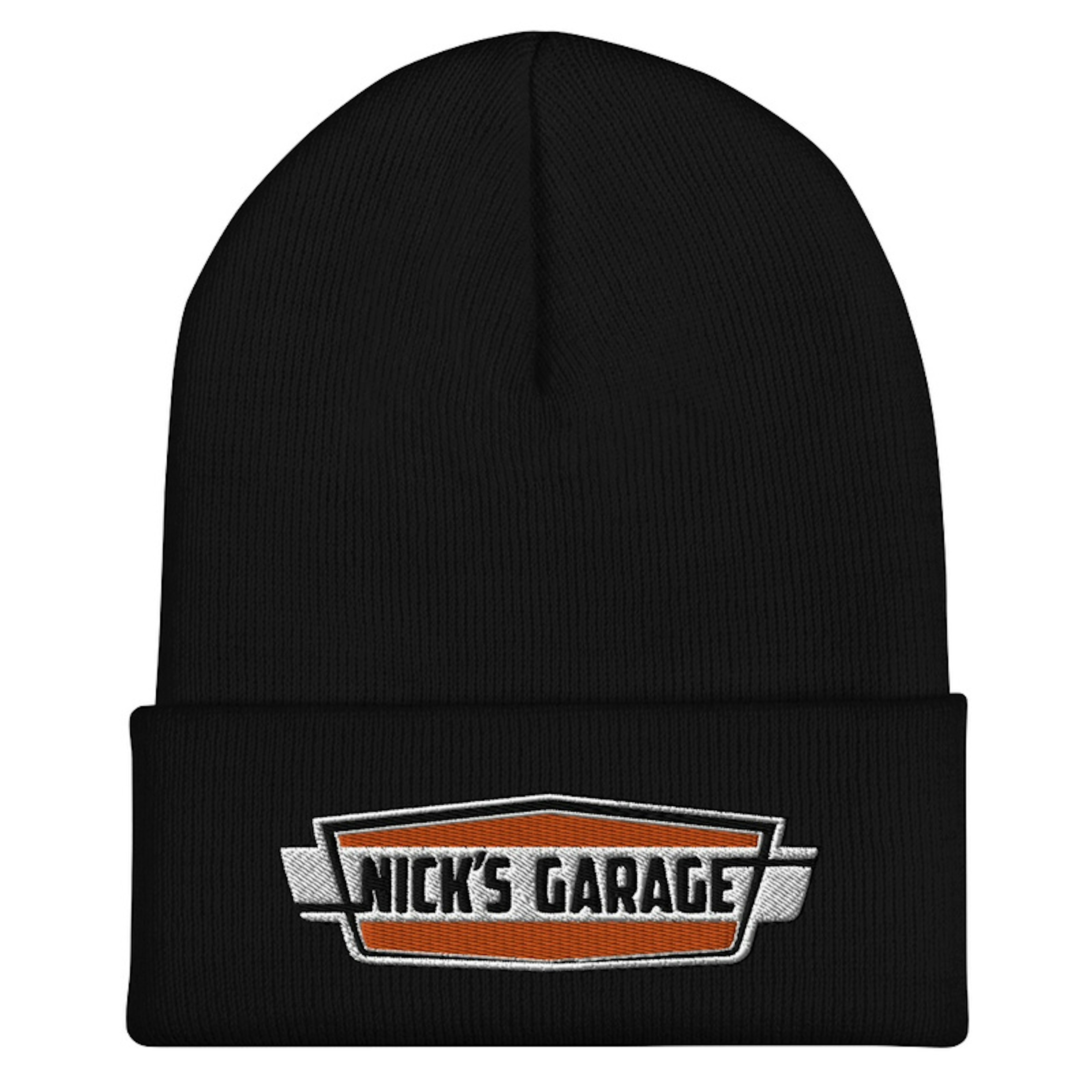 Nick's Garage Embroidered Beanie